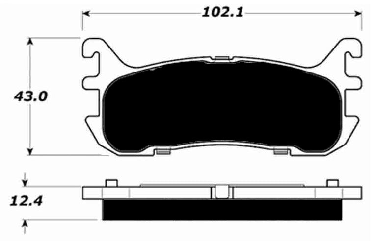 Porterfield Brake Pads for 2002 FORD ESCORT w/Rear Discs