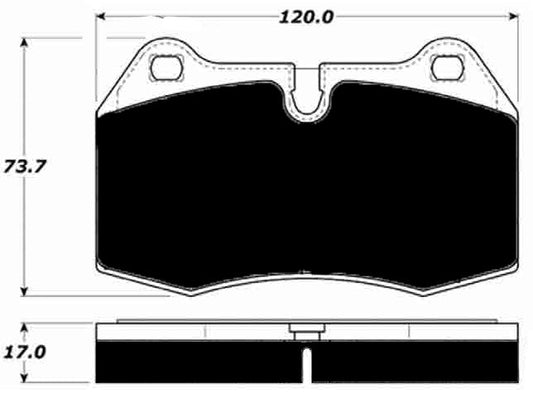 Porterfield Brake Pads for 1993 BMW 850I