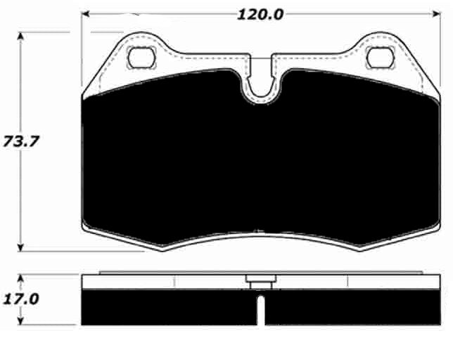 Porterfield Brake Pads for 1995 BMW 850I