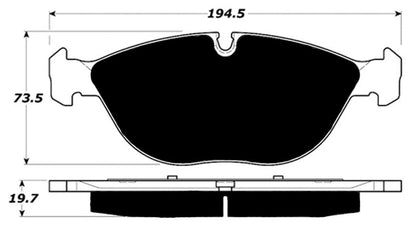 Porterfield Brake Pads for 2002 MERCEDES-BENZ E55 AMG