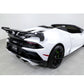 AP Style Dry Carbon Fiber Rear Wing with Base Panel for Lamborghini Huracan LP580 LP610 EVO