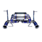 Titanium Valved Muffler Exhaust System for Lamborghini Aventador S LP740‑4 6.5L V12
