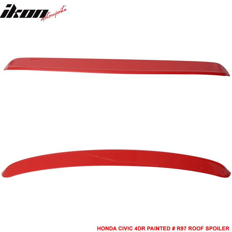 1996-2000 Honda Civic Sedan 4Dr Rear Window Roof Spoiler Wing ABS