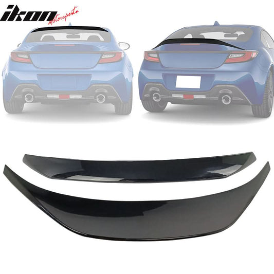 2022-2025 Subaru BRZ GR86 #D4S Black IKON Roof + TRD Trunk Spoiler ABS
