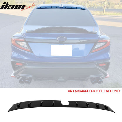 2022-2025 Subaru WRX D2 Style Gloss Black Rear Roof Spoiler ABS