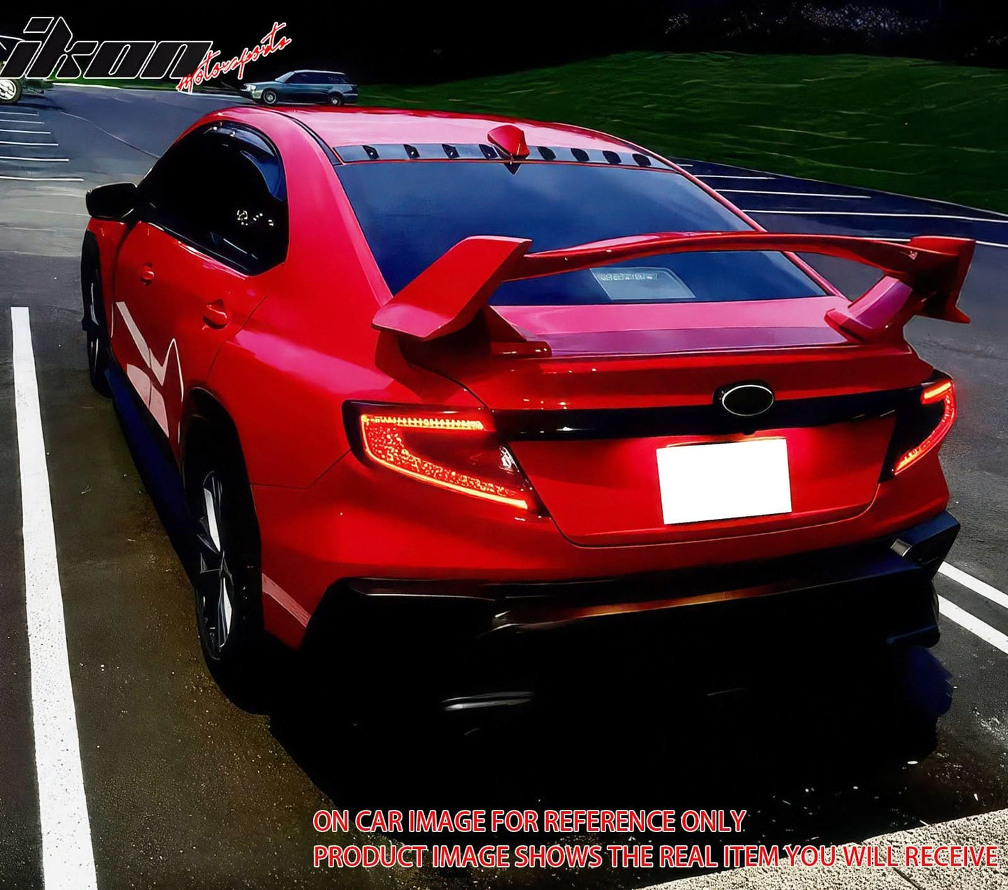 2022-2025 Subaru WRX D2 Style Gloss Black Rear Roof Spoiler ABS