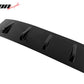 2022-2025 Subaru WRX D2 Style Gloss Black Rear Roof Spoiler ABS