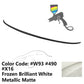 2011-2017 BMW F10 5-Series M5 Style Rear Spoiler Wing ABS Painted