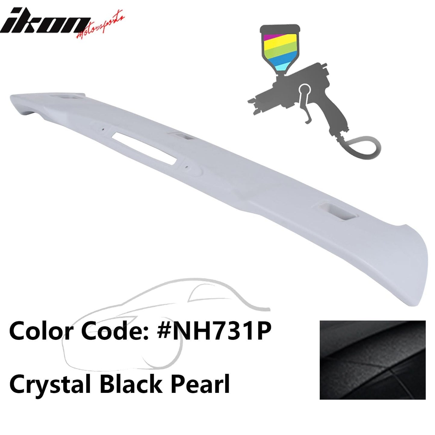 2012-2016 Honda CR-V OE Style Painted #NH731P Black Roof Spoiler ABS