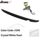 Matte Fits 14-18 Mazda 3 Mazda3 Sedan Flush Factory Trunk Spoiler