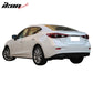 Matte Fits 14-18 Mazda 3 Mazda3 Sedan Flush Factory Trunk Spoiler