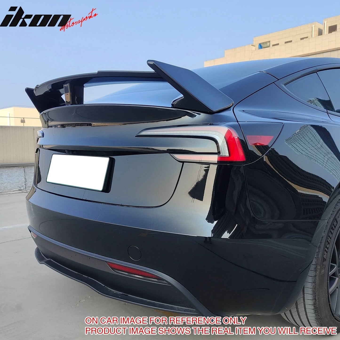 2017-2024 Tesla Model 3 GT Style Matte Black Rear Trunk Spoiler ABS
