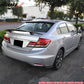 2013-2015 Honda Civic 4Dr Sedan Matte Black Rear Trunk Spoiler ABS