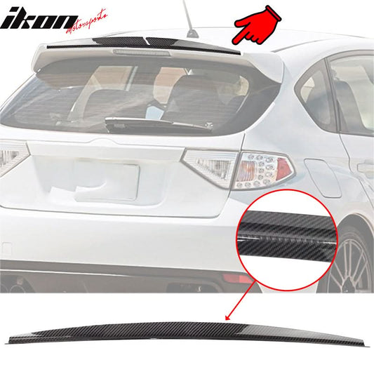2008-2014 Subaru Impreza WRX 5DR Roof Spoiler Gurney Flap Carbon Fiber