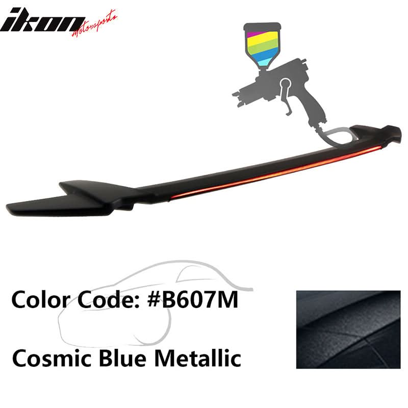 2016-2021 Honda Civic Sedan Long LED Style Trunk Spoiler Wing Lip ABS