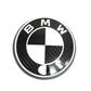 BMW Roundel Emblem Covers - Full Carbon Fiber Black and White Style