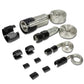 Universal Braided Stainless Steel Hose Set - Black