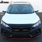 2016-2021 Honda Civic Type-R Style Front Bumper & Lip Gloss Black Red