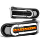07-14 Toyota FJ Cruiser 3D Style LED DRL Bumper Lights - Black/Clear