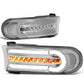 07-14 Toyota FJ Cruiser 3D Style LED DRL Bumper Lights - Chrome/Clear
