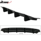 2006-2010 Dodge Charger 4 Fin Unpainted Black Rear Bumper Diffuser PU