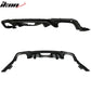 2018-2024 Ford Mustang S550 2DR GT Style Matte Black Rear Diffuser PP