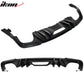 2018-2024 Ford Mustang S550 2DR Matte Black Rear Bumper Diffuser PP
