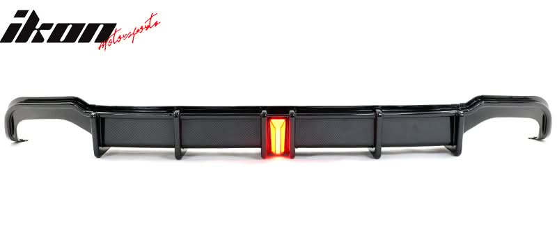 2018-2022 Honda Accord Sport LED Rear Lip Diffuser Carbon Fiber Print