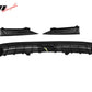 2023-2025 Honda Accord IK Style Gloss Black 3PC Rear Diffuser w/ LED
