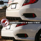 2016-2020 Honda Civic Sedan Unpainted Black Rear Bumper Diffuser PP