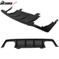 2016-2020 Honda Civic Sedan Unpainted Black Rear Bumper Diffuser PP