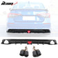 2022-2023 Honda Civic Sedan 4-Door Rear Bumper Diffuser Lip 3PC PP