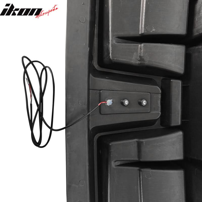 2020-2024 Tesla Model Y Rear Diffuser IKON Style W/ LED PP