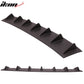 2011-2016 BMW F10 5 Series 7 Fins Matte Black Rear Bumper Diffuser ABS