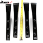 Universal Unpainted Rear Bumper Lip Lower Diffuser Shark Fins ABS 4PC