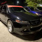 2004-2005 Acura TSX 4DR JDM Style Unpainted Black Front Bumper Lip PU