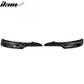 2009-2011 BMW E90 328i 335i MT Carbon Fiber Front Bumper Lip CF 2Pcs