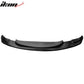 2008-2013 BMW M3 H Style Unpainted Black Front Bumper Lip Spoiler PU