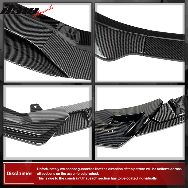 Fits 20-23 G06 X6 M Sport IKON CF Print Front Rear Lip Side Skirt