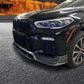 2020-2023 Bmw G06 X6 M Sport Front Bumper Lip Carbon Fiber Print ABS