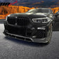 2020-2023 Bmw G06 X6 M Sport Front Bumper Lip Carbon Fiber Print ABS