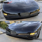 1997-2004 Chevrolet Corvette CS Style Unpainted Black Front Bumper Lip