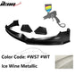 2017-2018 Hyundai Elantra SPW Style Front Bumper Lip W/Covers PP
