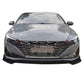 2021-2023 Hyundai Elantra 4DR Sedan Front Bumper Lip Spoiler PP 3PC
