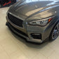 2014-2017 Infiniti Q50 Q50S Sport Model Painted Front Bumper Lip ABS