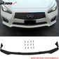 2014-2017 Infiniti Q50 Q50S Sport Model Painted Front Bumper Lip ABS