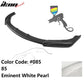 2016-2019 Lexus GS V2 Style Painted Front Bumper Lip Spoiler Painted