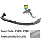 2015-2020 Benz W205 AP Style Painted Front Bumper Lip Spoiler PP