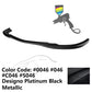 2008-2011 Benz W204 C Class GH Style Front Bumper Lip ABS