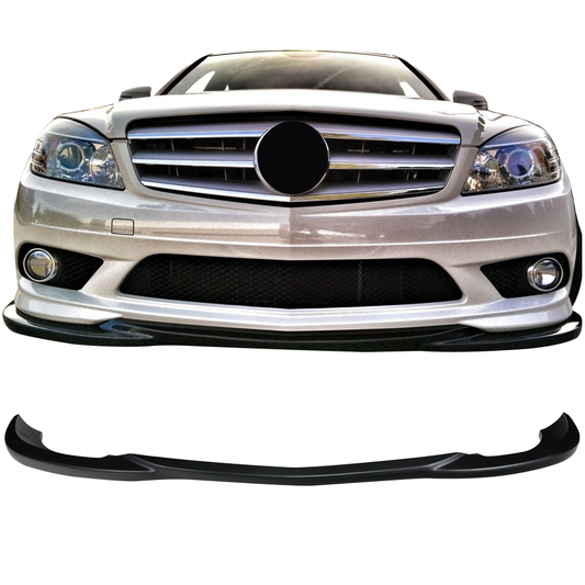 2008-2011 Benz W204 C Class GH Style Front Bumper Lip ABS